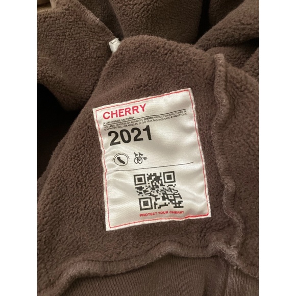 LIKE NEW CHERRY Los Angeles cowboy western chocolate brown sweater size large - Picture 6 of 8